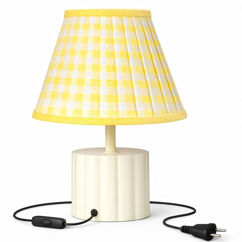 Landon Vista Cotton Table Lamp - Yellow media 5