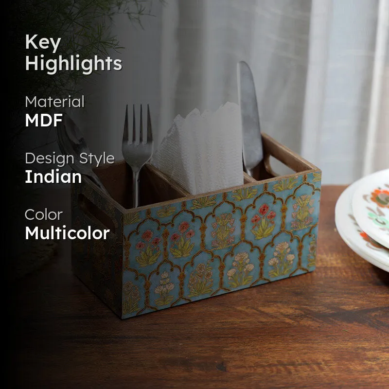 Fleur Jharokha Triple Section Cutlery Stand media 2