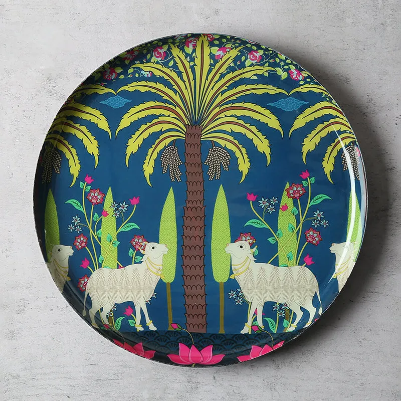 India Circus Kanha's Herd Iron Wall Plate - Set Of Five media 5