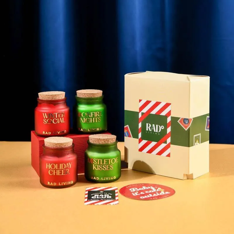 Season's Greetings Soy Wax Candles - Set of Four media 5