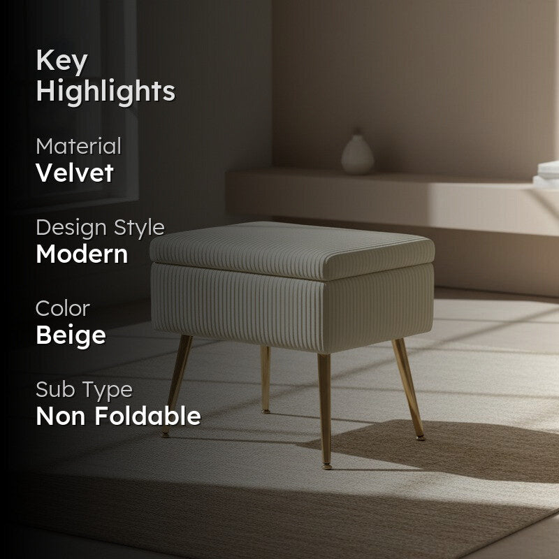 Kylen Softiq Ottoman - Beige media 2