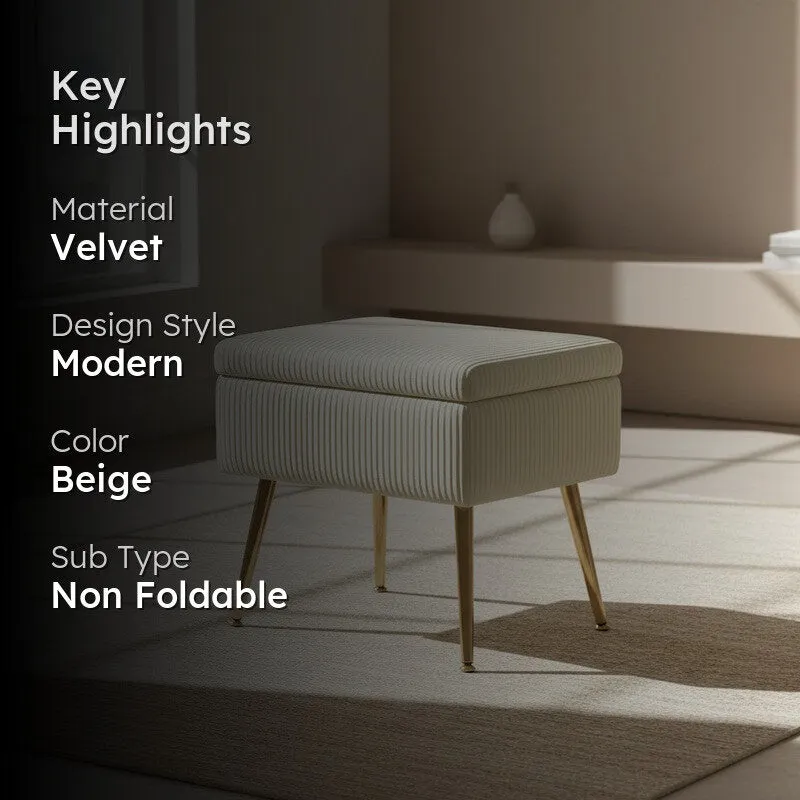 Kylen Softiq Ottoman - Beige media 2