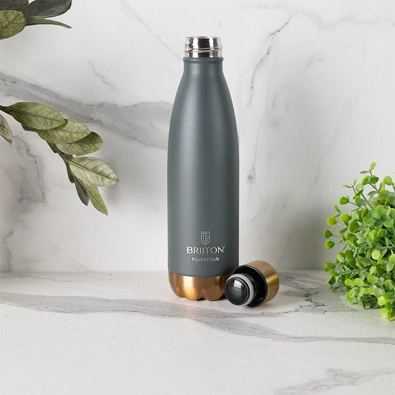 Hydro Halo Hot & Cold Thermos Water Bottle (Grey) - 500 mL media 3