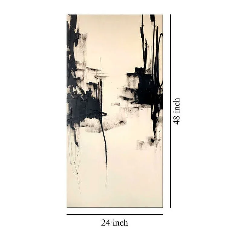 Monochrome Abstract Wall Painting media 8