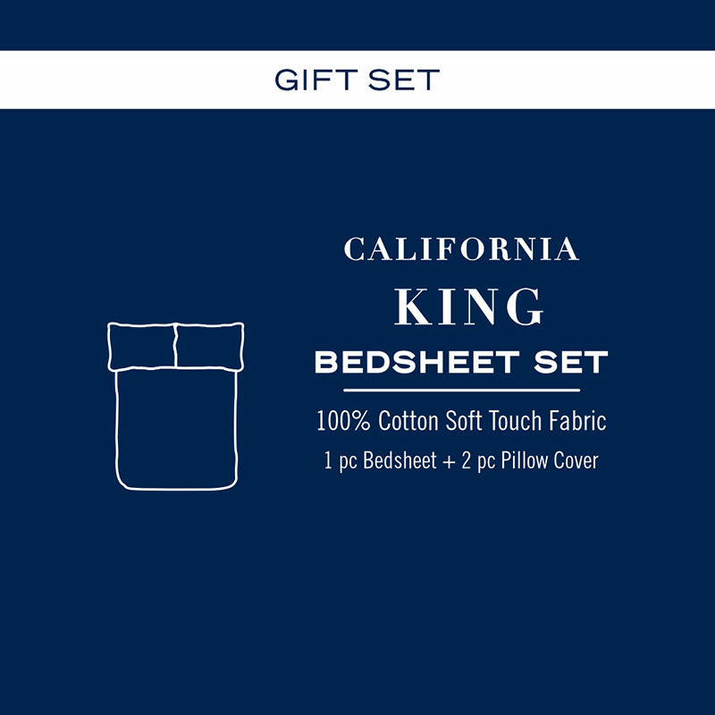 Nautica Diagonal Drift Geometric Cotton Bedsheet (Blue) - 160 TC media 7