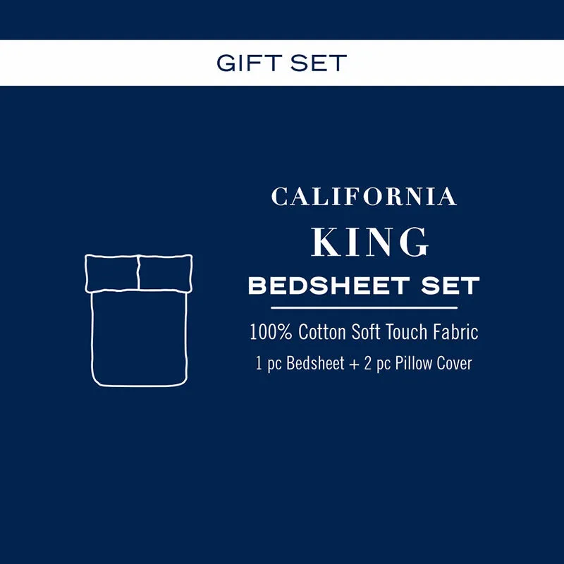 Nautica Diagonal Drift Geometric Cotton Bedsheet (Blue) - 160 TC media 7