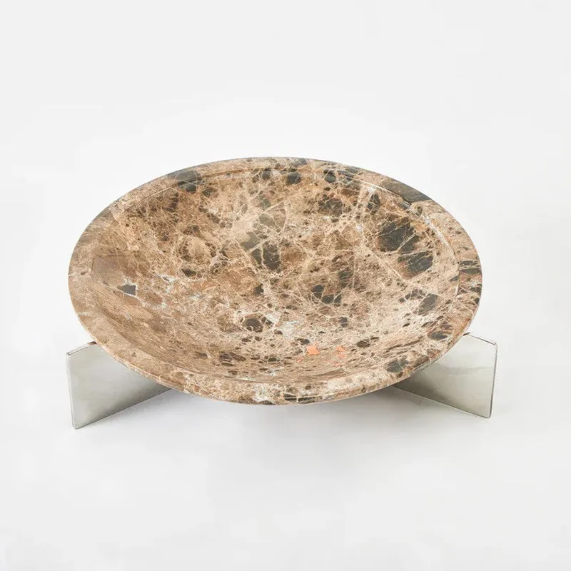 Terra Edge Marble Platter - Brown media 4
