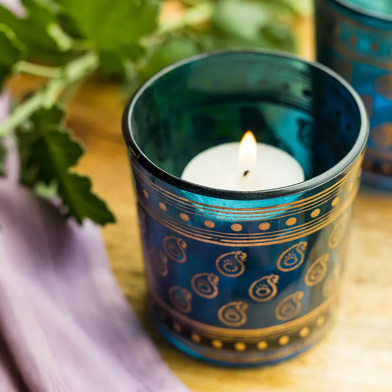 Manga Motif Glass Candle Holder - Set Of Two media 4
