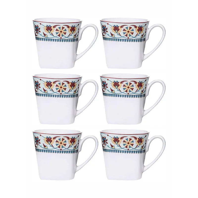 Sonaki Darvia Floral Bone China Tea Cup (180 mL Each) - Set Of Six media 3