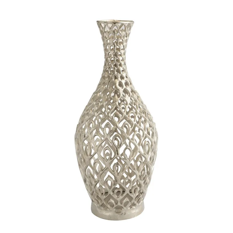 Rococo Floor Vase - Silver media 3