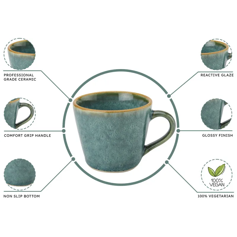 Elegant Ceramic Tea Cup (175 mL Each) - Set of Six media 6