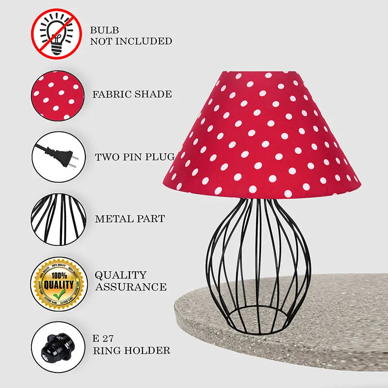 Spire Metal Table Lamp - Red,White,Black media 4