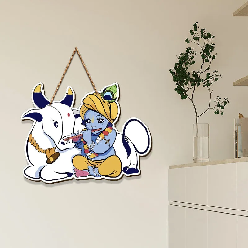 The Playful Kanha MDF Wall Hanging media 5