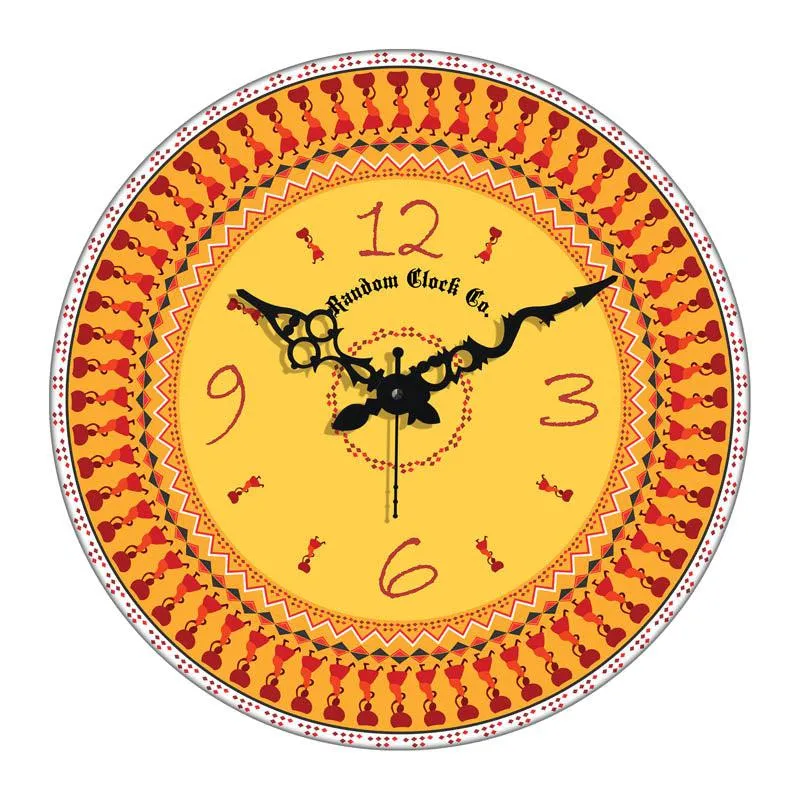 Alora Ethnic 3D Printed MDF Wall Clock media 4