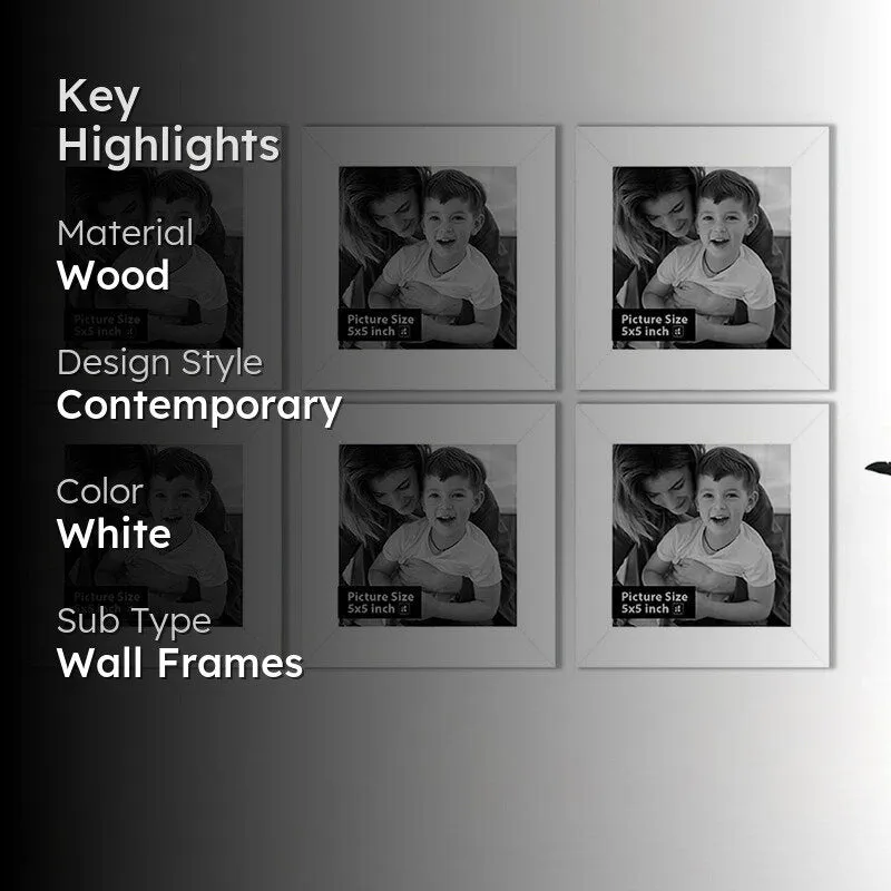 Willow Charm Photo Frame (White) - Set Of Six media 2
