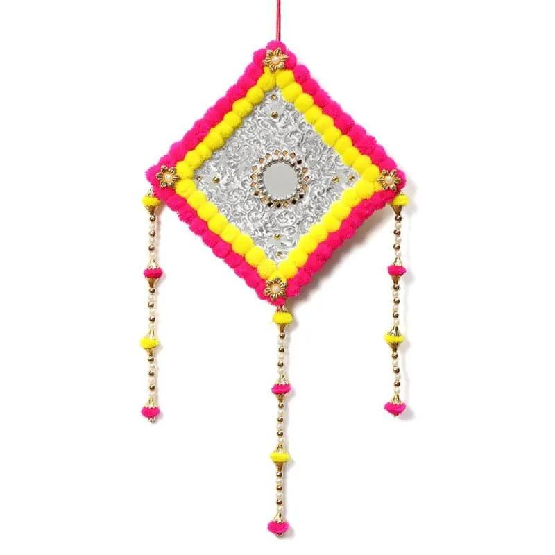 Lozenge Festive Latkan - Yellow & Pink media 4