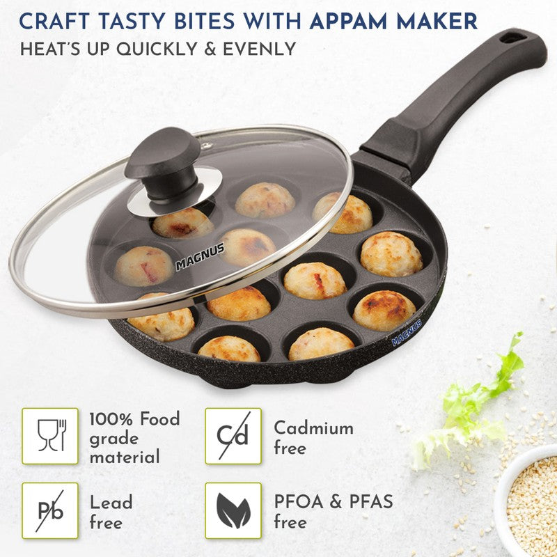 SmoothCook Classic Non-Stick Paniyaram Pan With Lid media 10