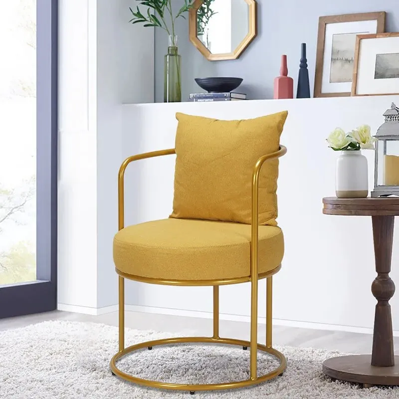 Estora Metal Accent Chair - Yellow media 4