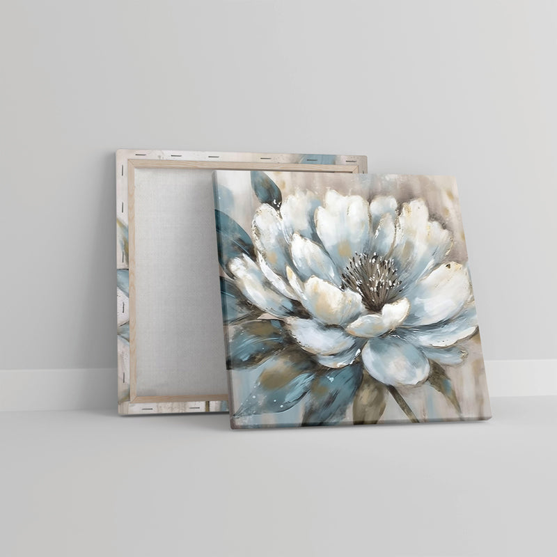 Alabaster Blossoms Canvas Wall Painting - Set Of Two media 6