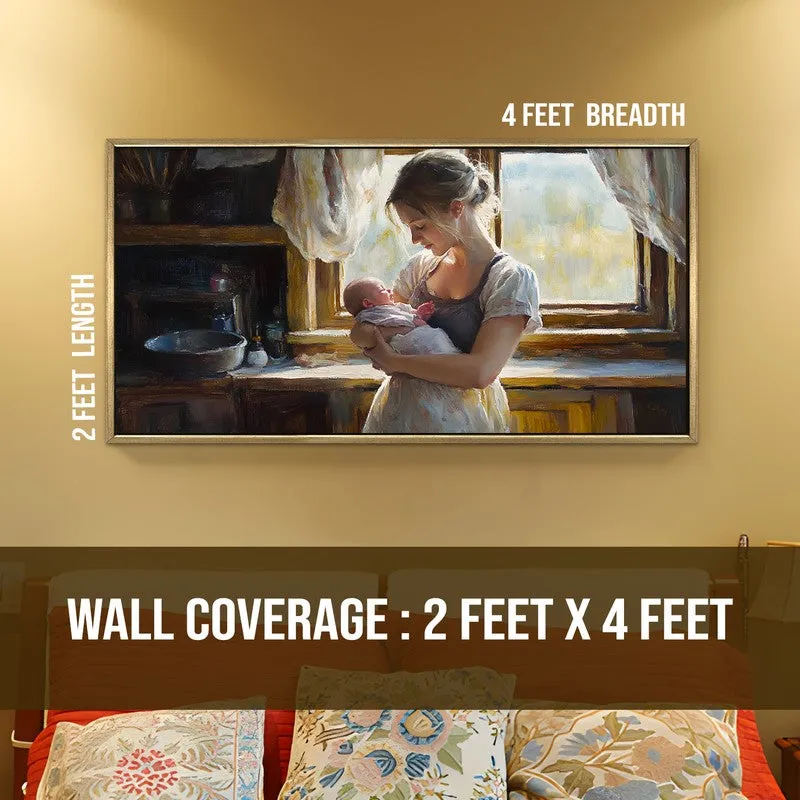 Cradle Canvas Wall Painting With Frame media 8