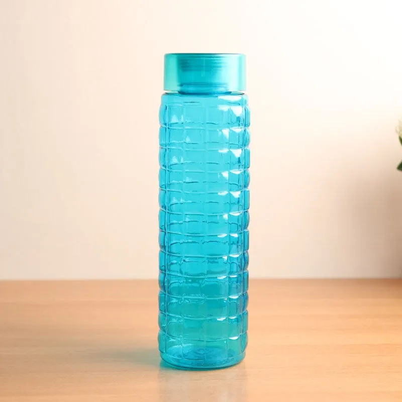 AquaGrid Blue Clear PET Bottle (1000 mL Each) - Set Of Four media 4