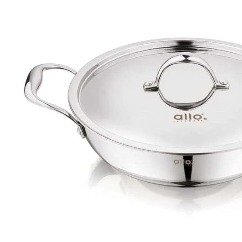 Suko Induction Safe Kadhai With Lid - 3000 mL / 10 Inches media 3