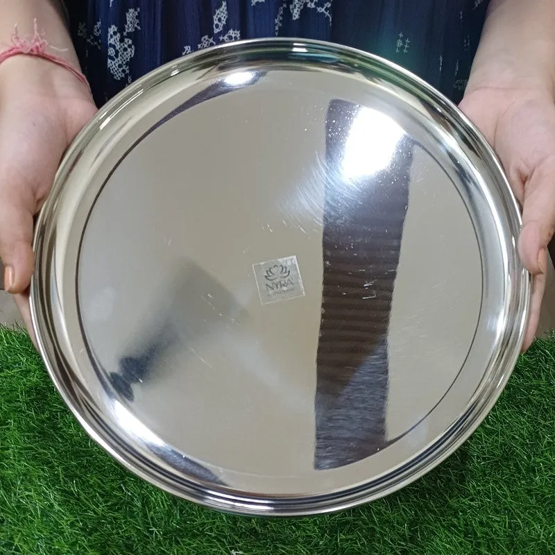 FeastCraft Dining Stainless Steel Dinner Plate - Twelve Piece Set media 6