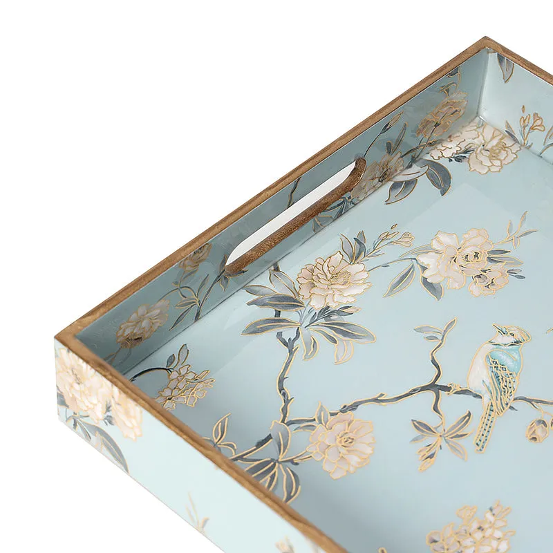 Ketaki Enamel Coated Serving Tray - Aqua Blue media 7