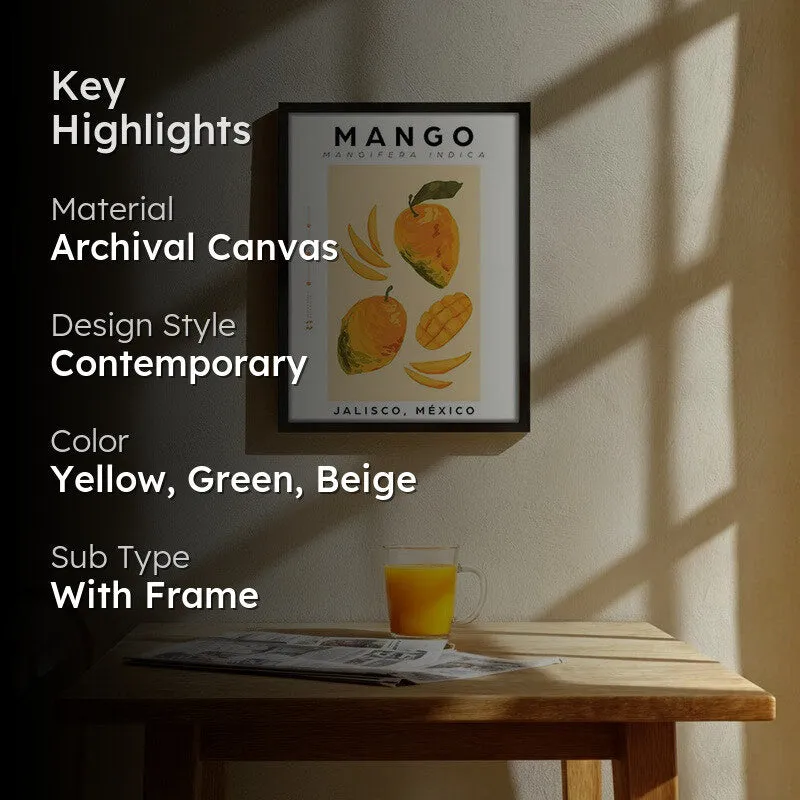 MangoFarm Archival Canvas Wall Art - Black media 2