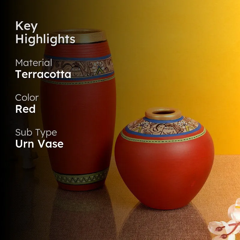 Bhavya Terracotta Vase - Set of Two media 2