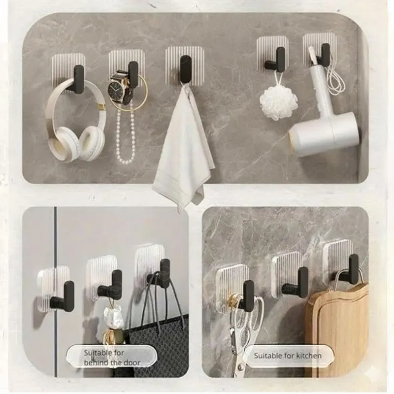 Black Hook Plastic Key Holder - Set Of Four media 7