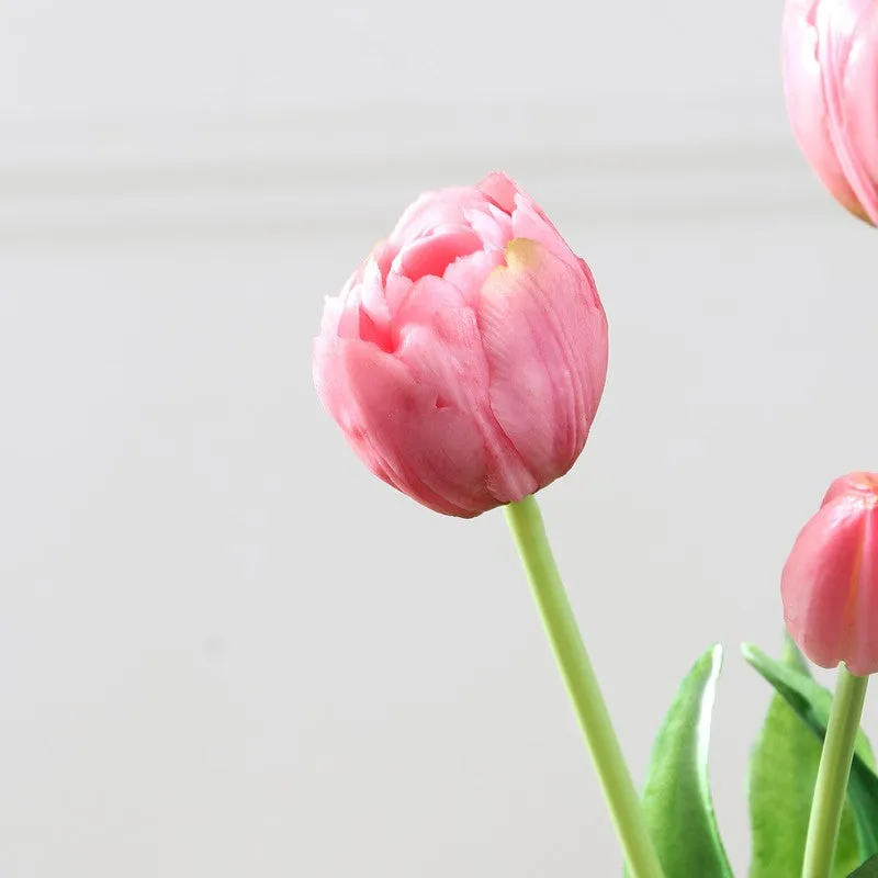 Tulip Artificial Flower Bunch - Pink media 4
