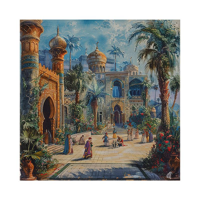 Palace Courtyard Poly Canvas Wall Painting media 4
