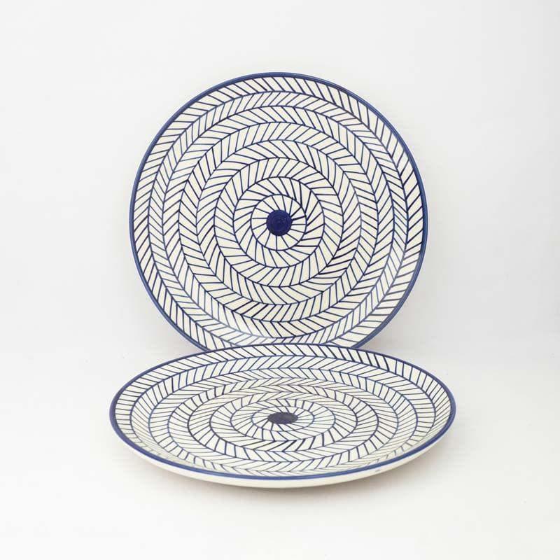 Tirion Ceramic Dinner Plate (Blue) - Set Of Two media 4