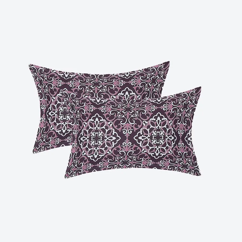 Monte Carlo Petal Aura Cotton Bedsheet (Brown,White) - 104 TC media 9