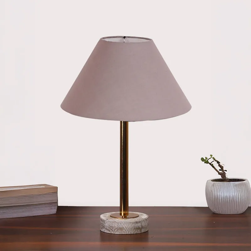 Cotin II Rodin Wooden Table Lamp - Grey,Gold,White media 3