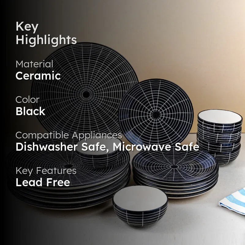 Spectra Ceramic Dinner Set - 18 Piece Set media 2