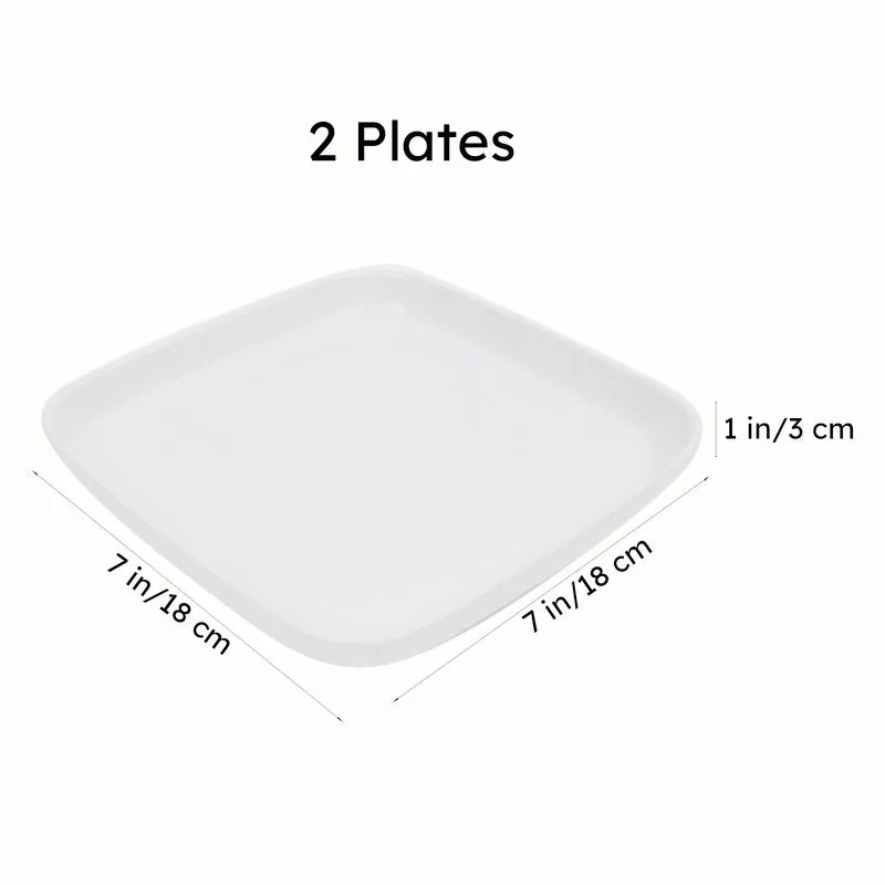Trovo Square Snack Plate - Set Of Two media 7
