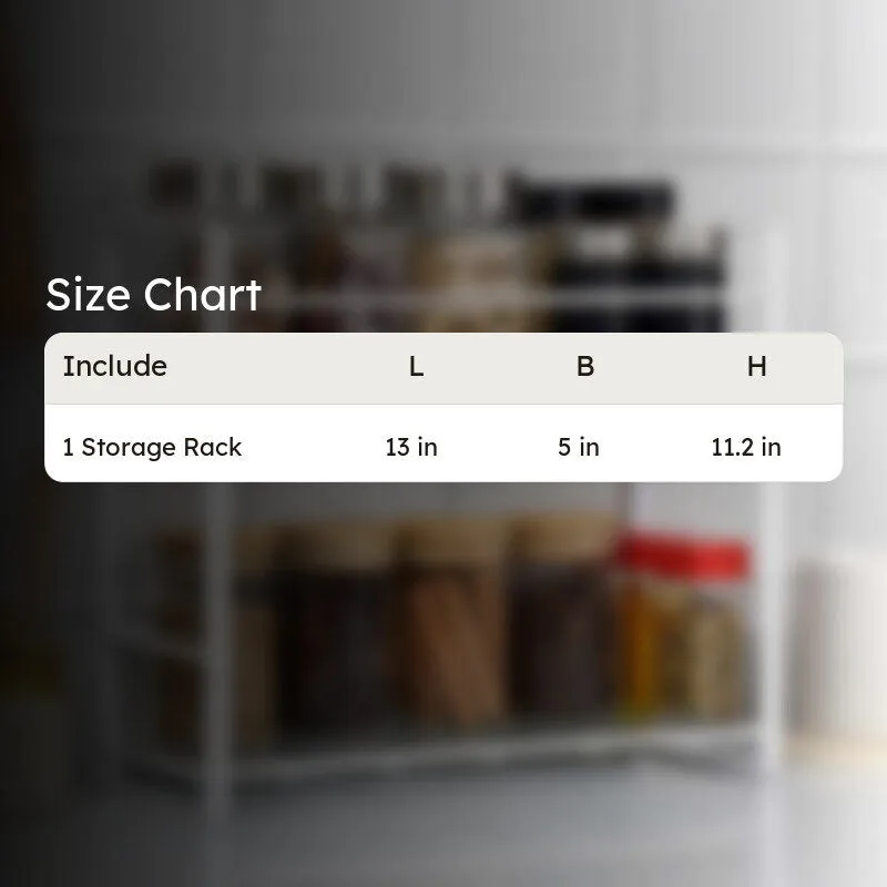 Stow Stack Two Tier Metal Rack With Glass Bottom media 8