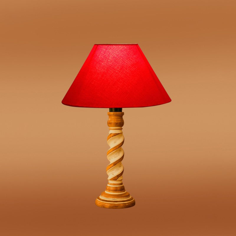 Modera Elno Wooden Table Lamp - Red media 6