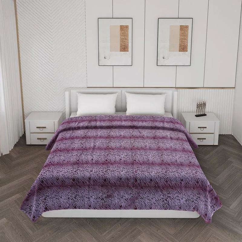 Monte Carlo Azure Dreamscape Blanket (Purple) - 850 GSM media 3