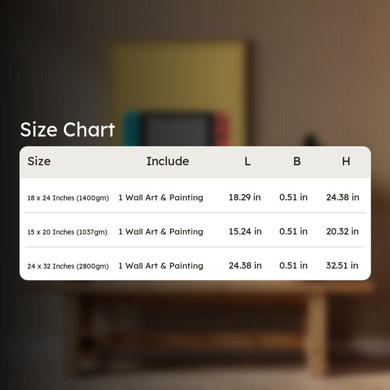 Control Shift Framed Canvas Archival Canvas Wall Painting - Natural Brown Frame media 8