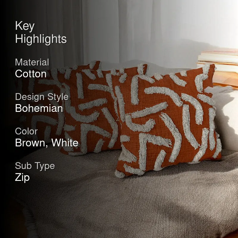 Cozy Ripple Tufted Cushion Cover Set - Set Of Three media 2