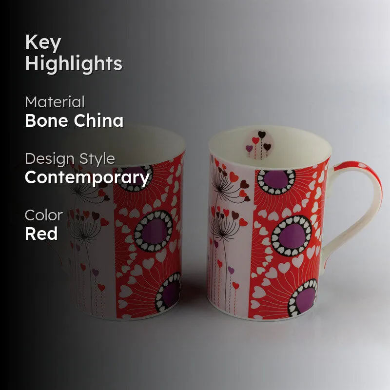 Bronwyn Bone China Coffee Mug (300 mL Each) - Set of Two media 2