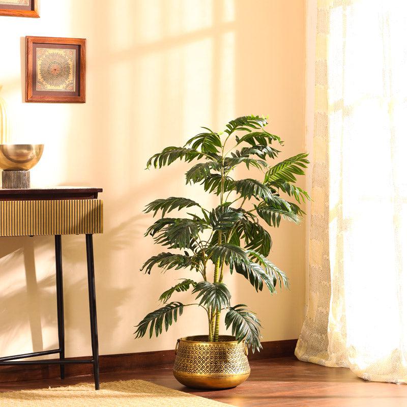 Artificial Areca Palm Plant With Black Plastic Pot - 3.9 Feet media 6
