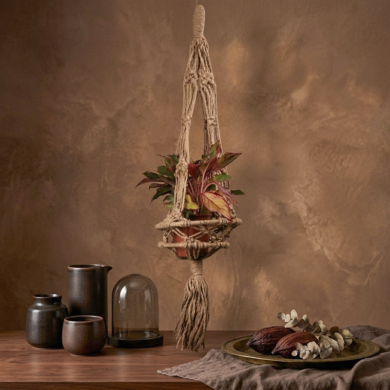 Norga Macrame Jute Planter media 4