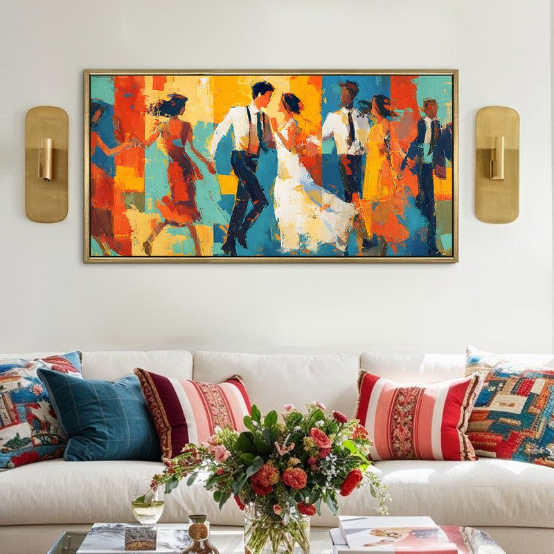Swinglet Canvas Wall Painting With Frame