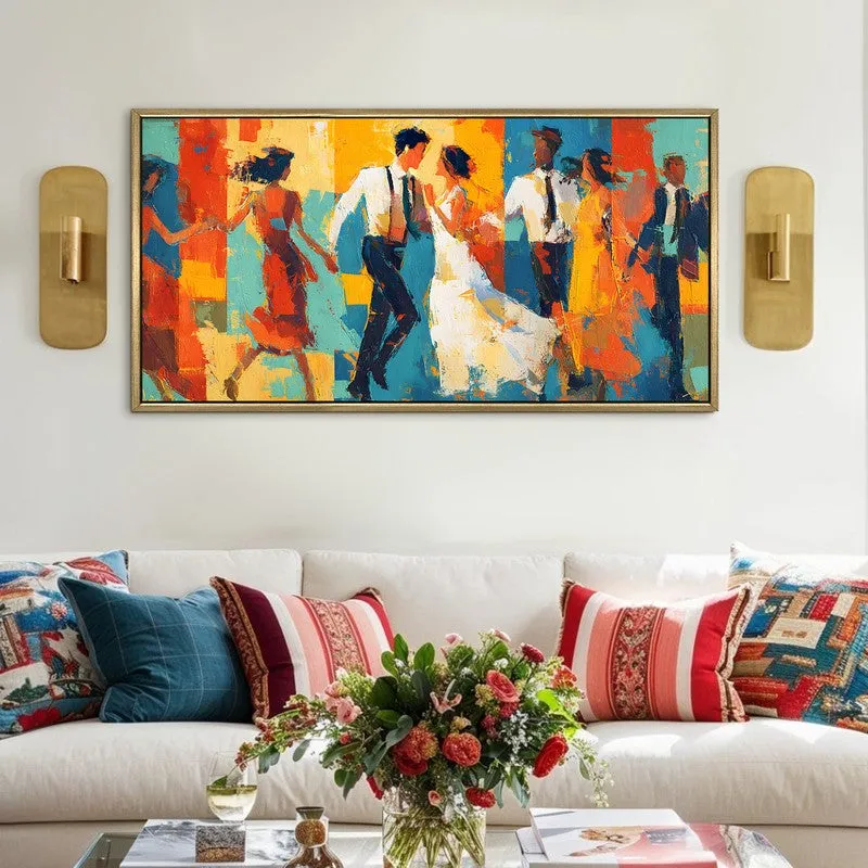 Swinglet Canvas Wall Painting With Frame media 1