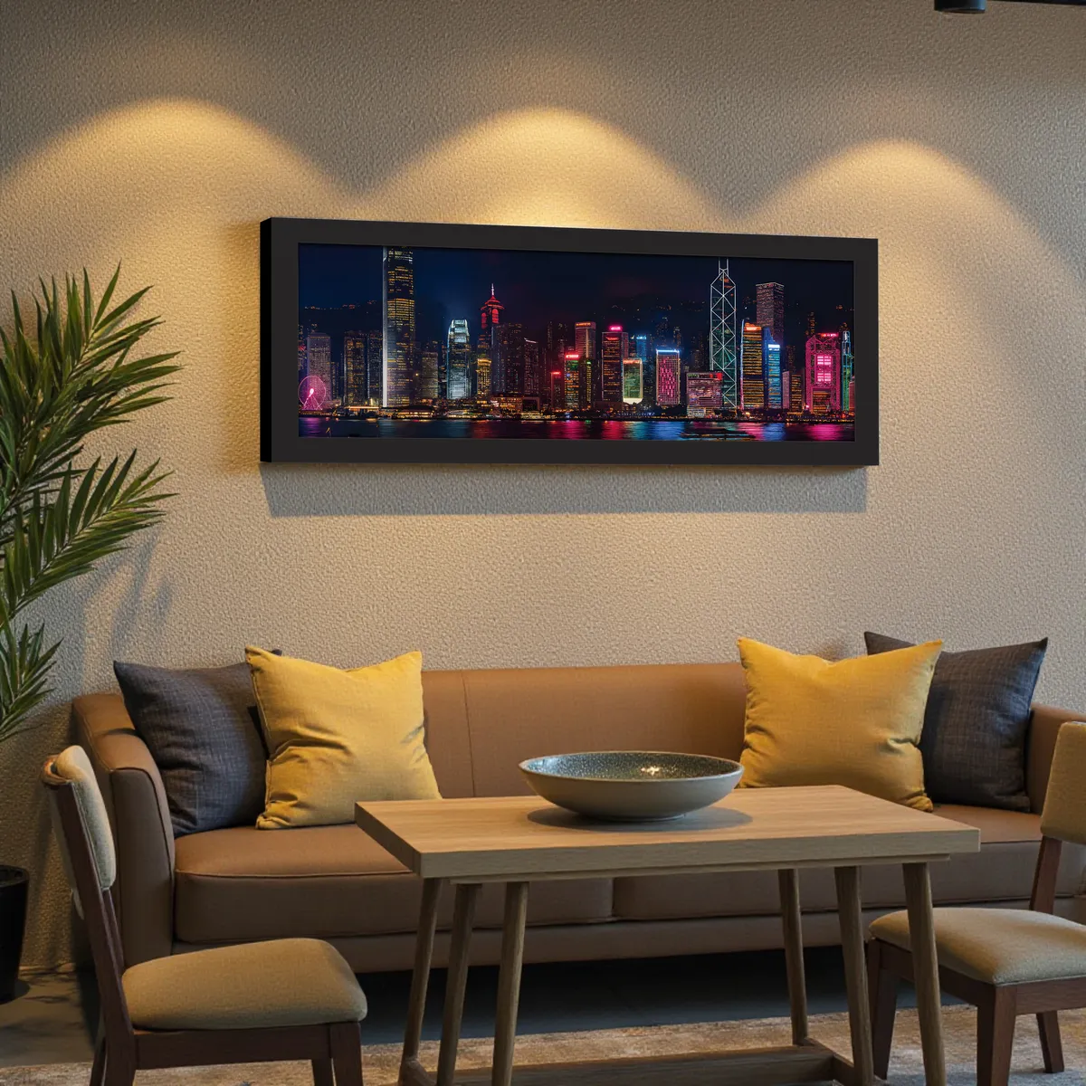 Luminor Night City Wall Art With Frame media 5