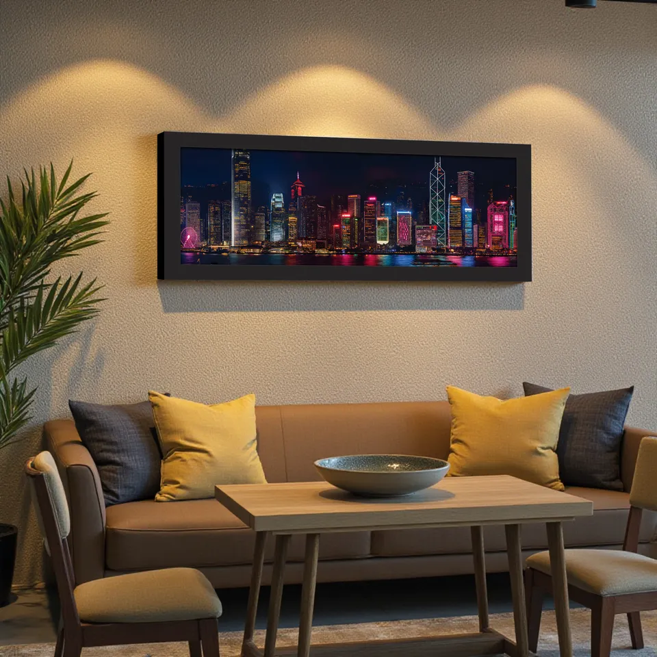 Luminor Night City Wall Art With Frame media 5
